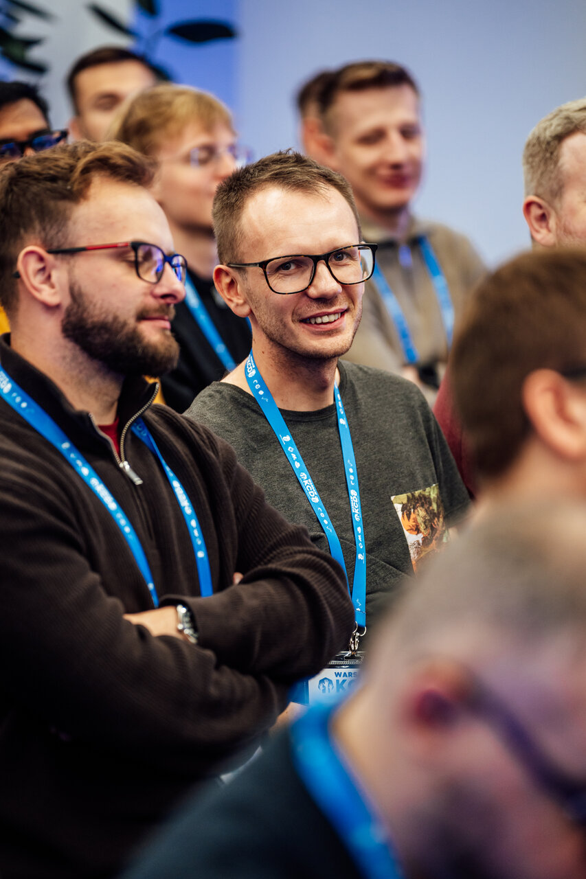 Smiling attendee at KCD Warsaw
