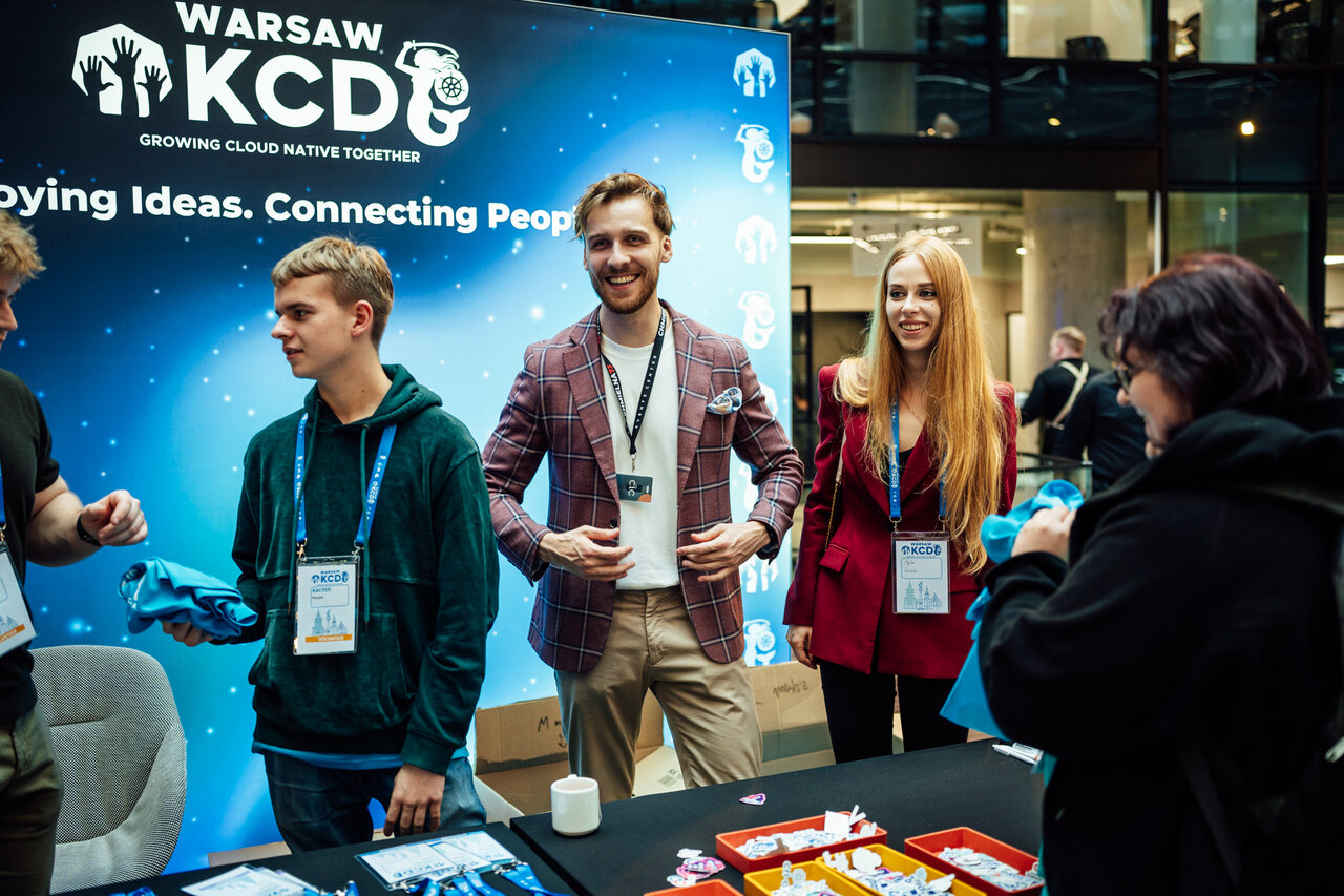 Smiling team at KCD booth